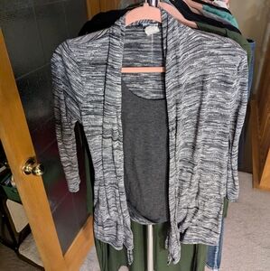 Deb Marbled heather flowy shirt